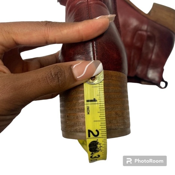 Kork-Ease Mindo Burgundy Leather Chelsea Boots - Picture 8 of 10